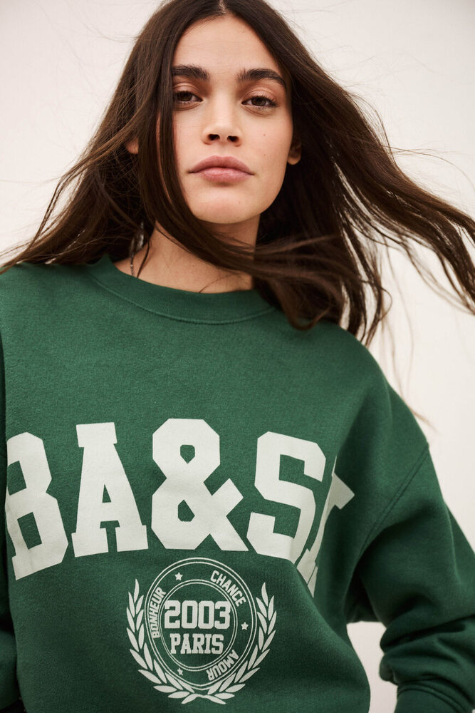 BA&SH FENJA sweatshirt emeraude