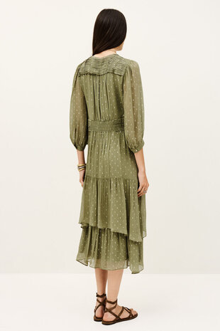 MAIA robe à étage kaki