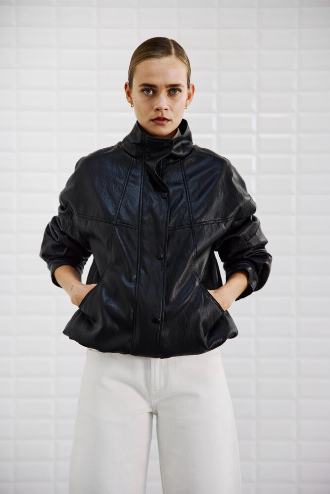 WITHBLACK WBLANNI veste vegan noire