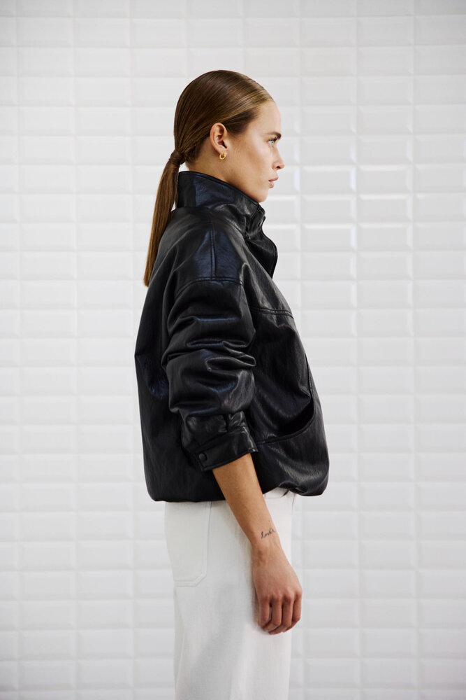 WITHBLACK WBLANNI veste vegan noire