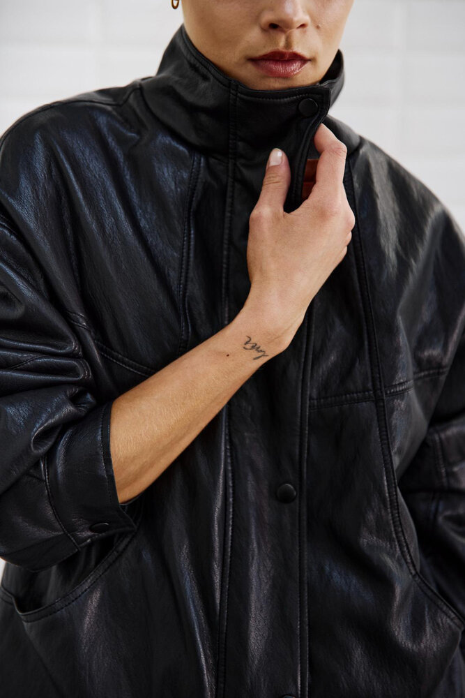 WITHBLACK WBLANNI veste vegan noire