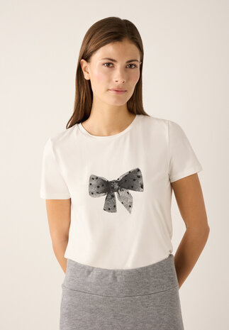 T-shirt avec empreinte d'arc offwhite