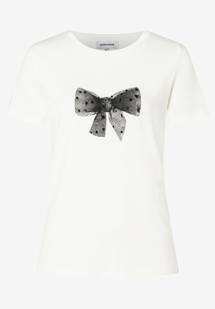 MORE & MORE T-shirt avec empreinte d'arc offwhite