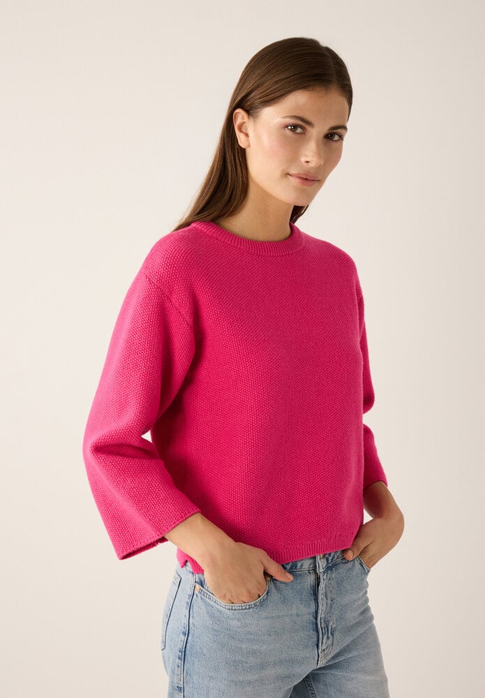 Pull avec structure rose Pull avec structure rose