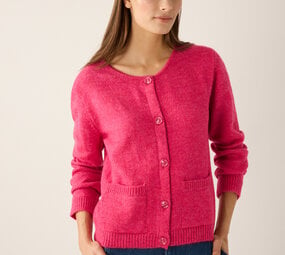 MORE & MORE Cardigan court rose