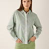 MORE & MORE Blouse à rayures vert/blanc