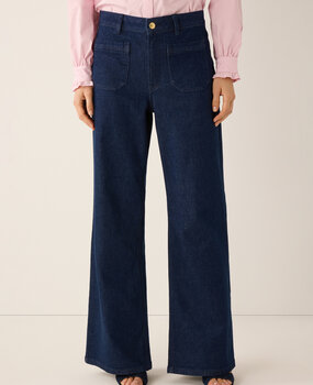 Jeans  sombre large denim