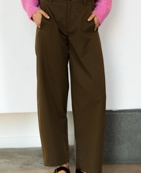 BARREL pantalon taupe