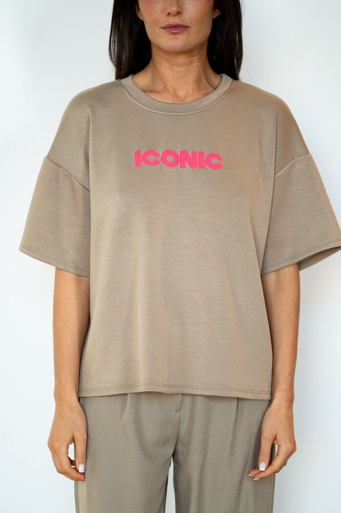 ICONIC t-shirt taupe