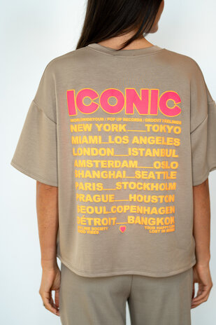 ICONIC t-shirt taupe