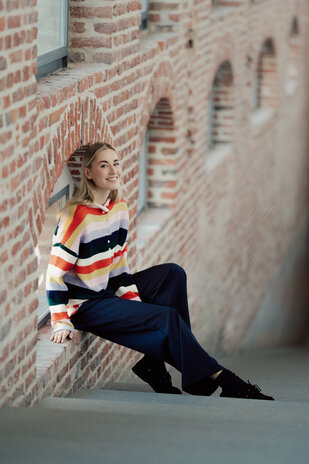 ASTRID pantalon bleu marine