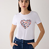 MORE & MORE T-shirt avec coeur blanc MORE & MORE T-shirt avec coeur blanc
