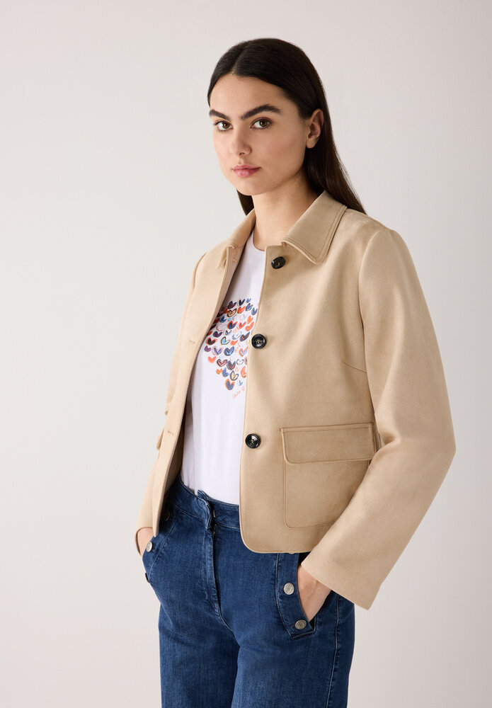 MORE & MORE T-shirt avec coeur blanc MORE & MORE T-shirt avec coeur blanc