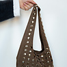 ELODIE sac clouté taupe