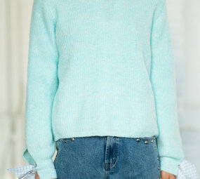 AMARYA pull bleu ciel