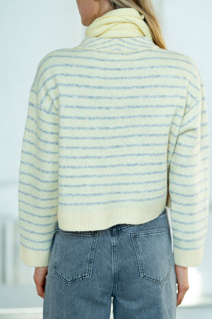 SOLENA pull jaune/gris SOLENA pull jaune/gris