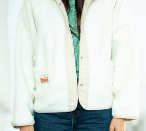 ELYRA veste molletonnée beige