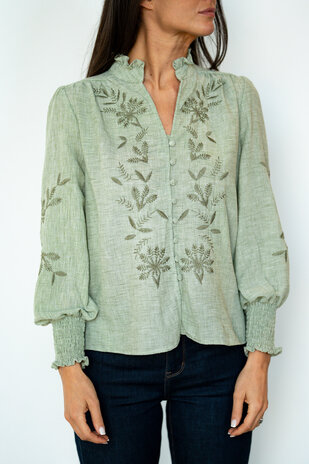 CALYXE chemise vert d'eau CALYXE chemise vert d'eau