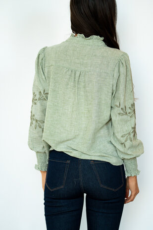 CALYXE chemise vert d'eau CALYXE chemise vert d'eau