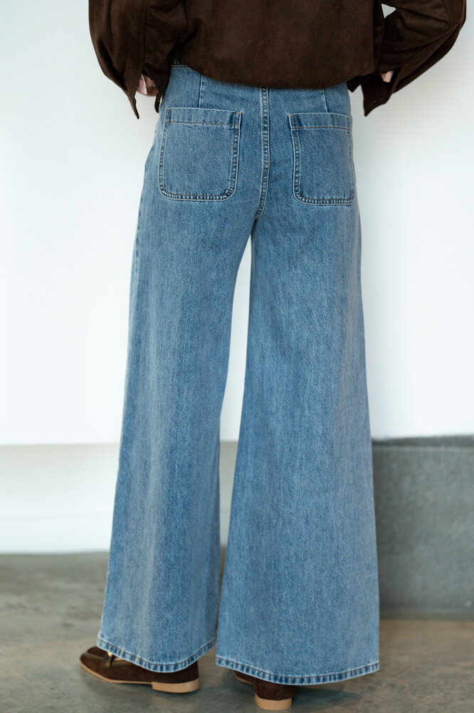 Jean bleu vintage LYDIE Jean bleu vintage LYDIE