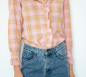 AZILEY chemise rose/jaune
