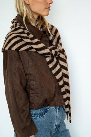 KAELIA écharpe triangulaire marron KAELIA écharpe triangulaire marron