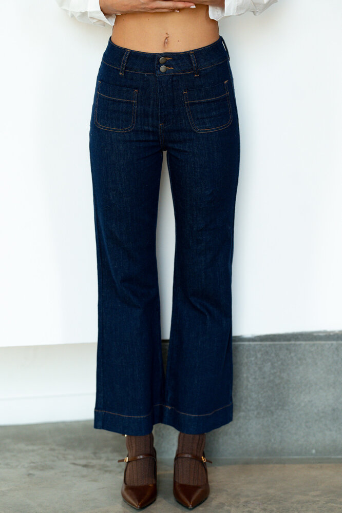 ELENETTE jean denim foncé