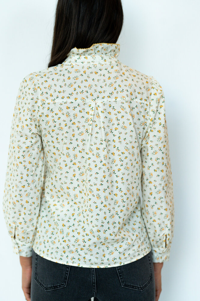 VIRELYA chemise écru/jaune VIRELYA chemise écru/jaune