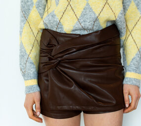 ILYSSA short-jupe marron
