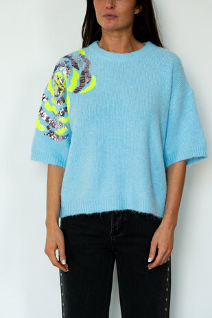 SIRYNE pull bleu clair