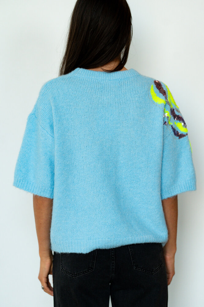 SIRYNE pull bleu clair
