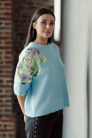 SIRYNE pull bleu clair