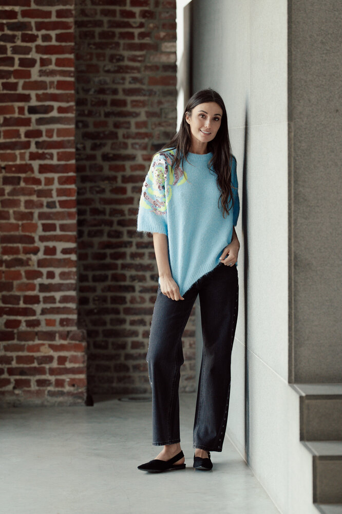 SIRYNE pull bleu clair