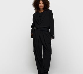 Pantalon plissé black