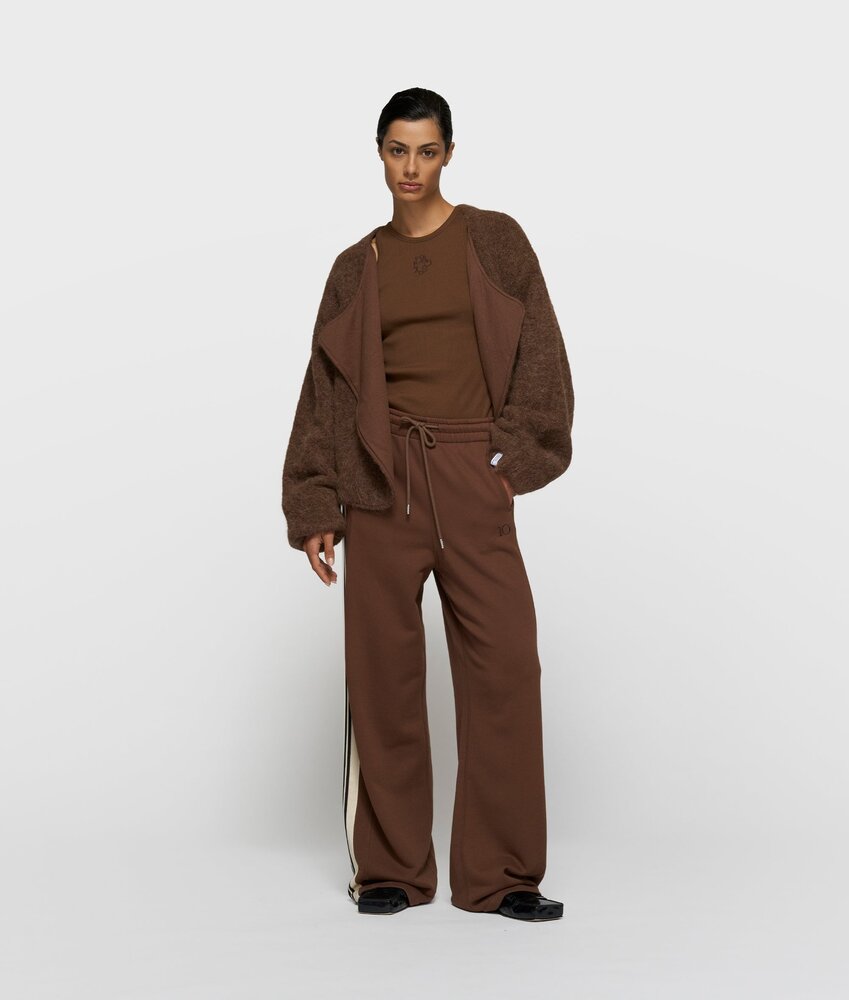 10DAYS Débardeur côtelé dark truffle