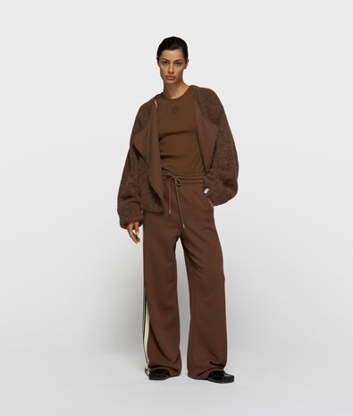 10DAYS Débardeur côtelé dark truffle