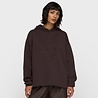 10DAYS Sweat à capuche brodé à message deep wine