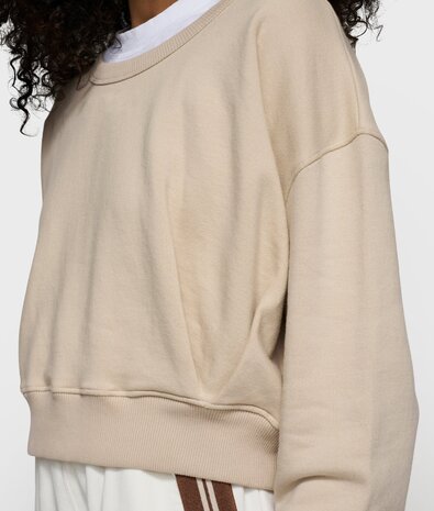 Pull court froncé light earth Pull court froncé light earth