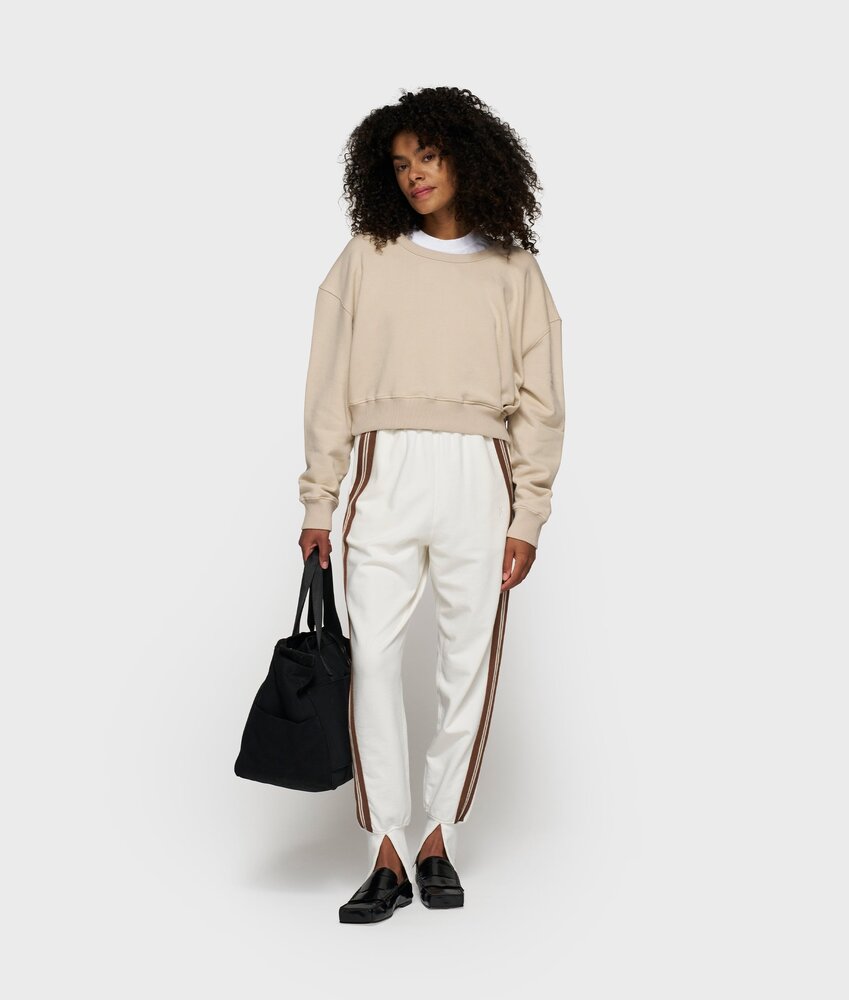 10DAYS Pull court froncé light earth