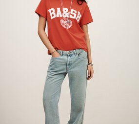 BA&SH IONI t-shirt rouge