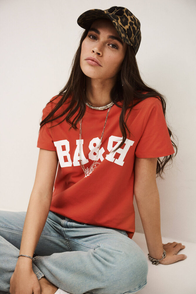 BA&SH IONI t-shirt rouge