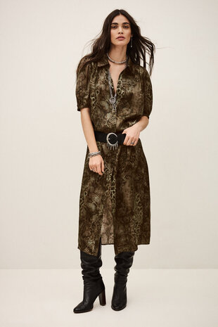 BA&SH CORMA robe kaki