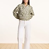LA FEE MARABOUTEE BOMBER blouson bomber en jacquard kaki