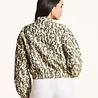LA FEE MARABOUTEE BOMBER blouson bomber en jacquard kaki