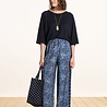 Pull oversize maille fine col rond bleu encre Pull oversize maille fine col rond bleu encre