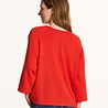 Pull  oversize maille fine col rond jaspe
