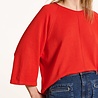 Pull  oversize maille fine col rond jaspe