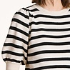Pull marinière col rond ecru/noir Pull marinière col rond ecru/noir