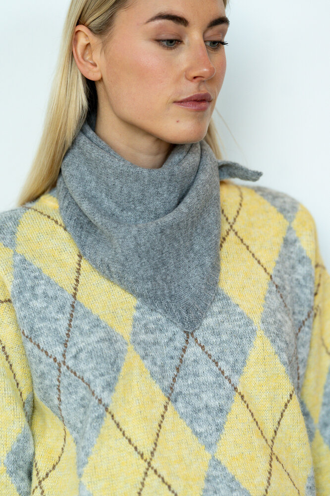 LUMEYA écharpe triangulaire gris