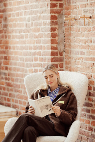 OPHELYNE veste molletonnée chocolat OPHELYNE veste molletonnée chocolat